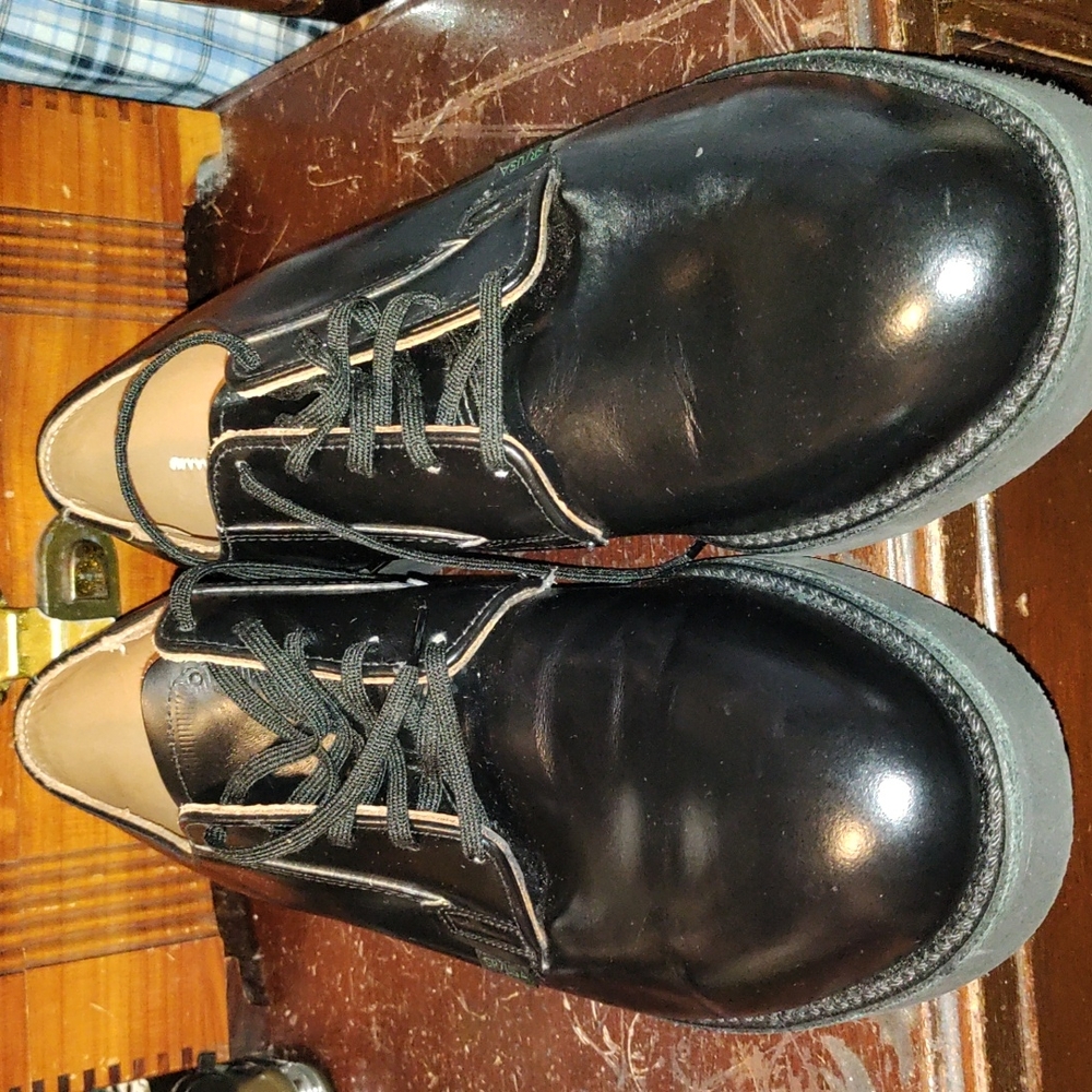 Red wing heritage postman oxford  leather black